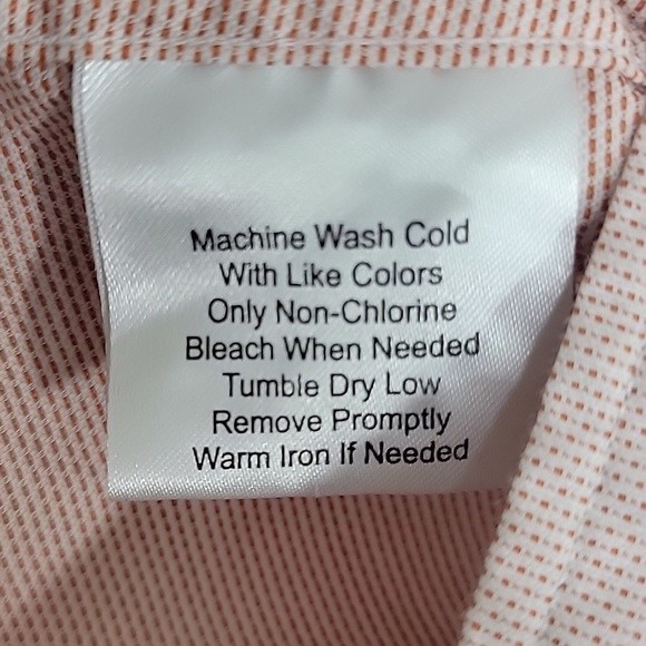 Joseph Abboud Men's Red Checkered Long Sleeves Button-down Dress Shirt Size L - Picture 6 of 6